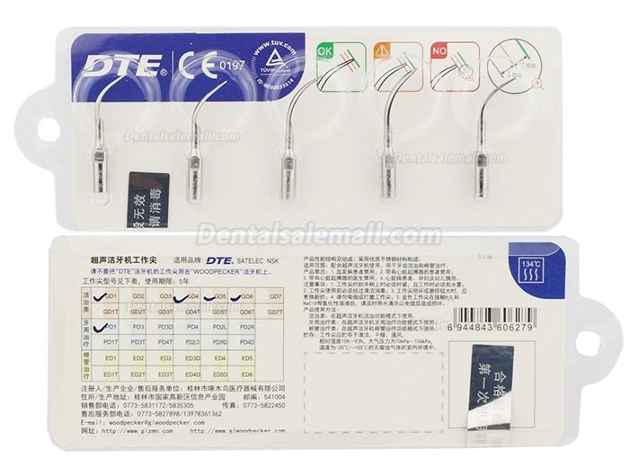 Woodpecker® DTE D7 Fiber Optic Ultrasonic Scaler With LED Light & Water Reservoir SATELEC Compatible